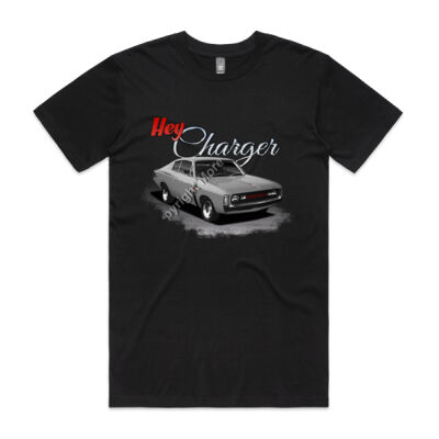 Hey Charger - Grey - Mens Staple Tee Thumbnail