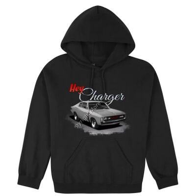 Hey Charger - Grey - Hooded Sweatshirt Thumbnail