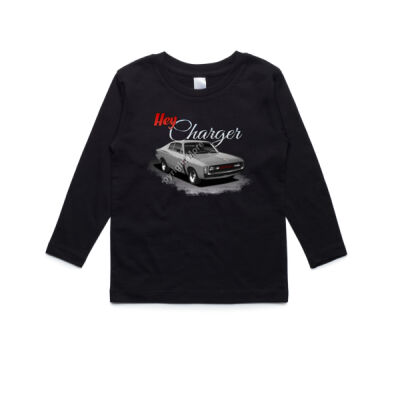 Hey Charger - Grey - AS Colour Kids Longsleeve Tee Thumbnail