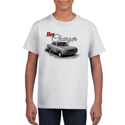 Hey Charger - Grey - Gildan Youth Unisex T Shirt Thumbnail