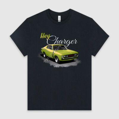 Hey Charger - Lime Green - HeavyCotton™ Tee Thumbnail