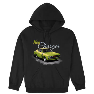 Hey Charger - Lime Green - Hooded Sweatshirt Thumbnail