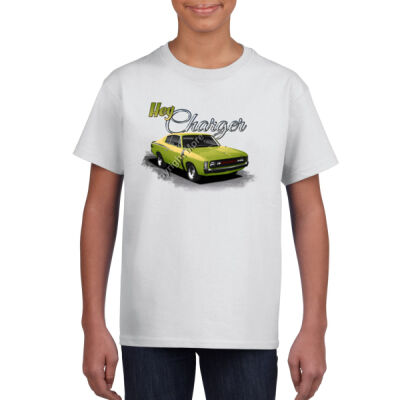 Hey Charger - Lime Green - Gildan Youth Unisex T Shirt Thumbnail