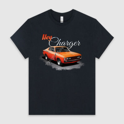 Hey Charger - Orange - HeavyCotton™ Tee Thumbnail