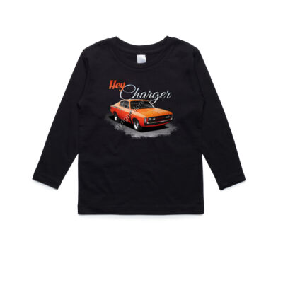 Hey Charger - Orange - AS Colour Kids Longsleeve Tee Thumbnail