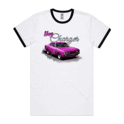 Hey Charger - Pink - Mens Ringer Tee Thumbnail