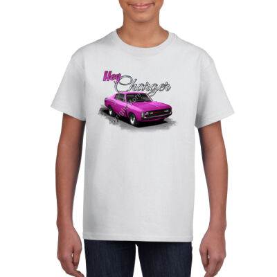 Hey Charger - Pink - Gildan Youth Unisex T Shirt Thumbnail