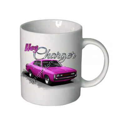Hey Charger - Pink - Boutique Ceramic Mug Thumbnail
