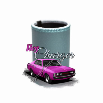 Hey Charger - Pink - Stubby Coolers with Base Thumbnail