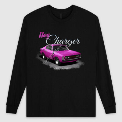 Hey Charger - Pink - Ultra Cotton Mens Longsleeve Tee Thumbnail
