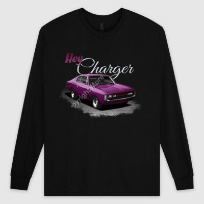 Hey Charger - Purple - Ultra Cotton Mens Longsleeve Tee Thumbnail