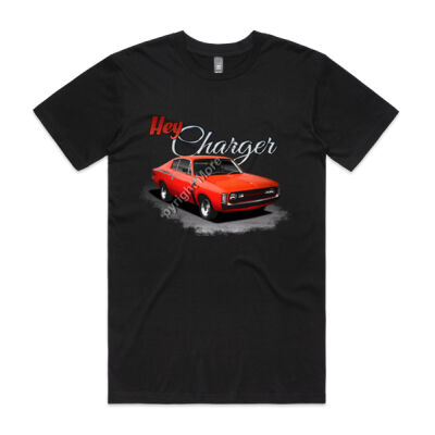 Hey Charger - Red - Mens Staple Tee Thumbnail