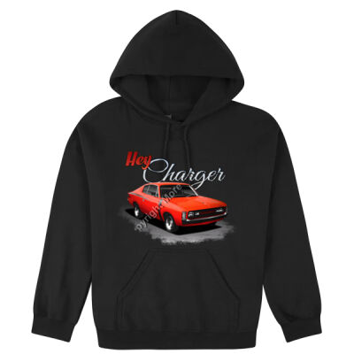 Hey Charger - Red - Hooded Sweatshirt Thumbnail