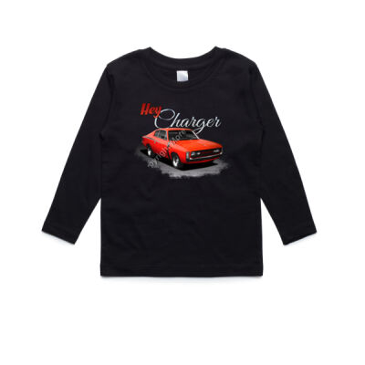 Hey Charger - Red - AS Colour Kids Longsleeve Tee Thumbnail