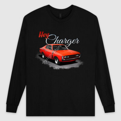 Hey Charger - Red - Ultra Cotton Mens Longsleeve Tee Thumbnail