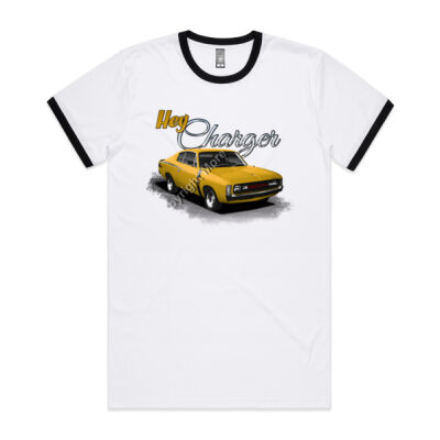 Hey Charger - Yellow - Mens Ringer Tee Thumbnail