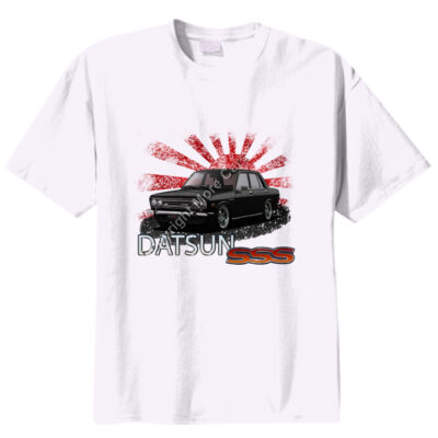 Datsun 1600 - Rising Sun - Black - Unisex Modern Fit Tee Thumbnail