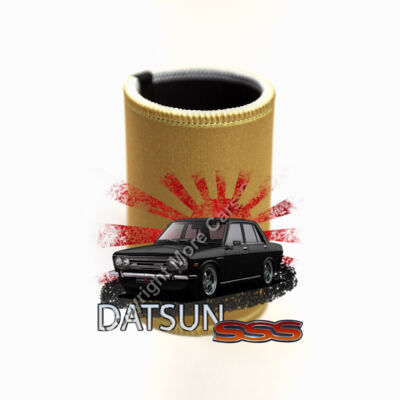Datsun 1600 - Rising Sun - Black - Stubby Coolers with Base Thumbnail