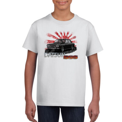 Datsun 1600 - Rising Sun - Black - Gildan Youth Unisex T Shirt Thumbnail