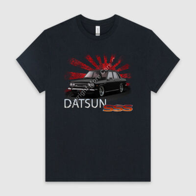 Datsun 1600 - Rising Sun - Black - HeavyCotton™ Tee Thumbnail