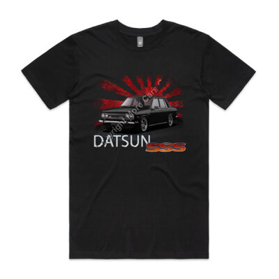 Datsun 1600 - Rising Sun - Black - Mens Staple Tee Thumbnail