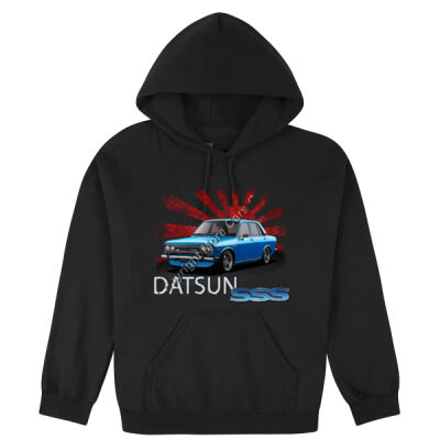 Datsun 1600 - Rising Sun - Blue - Hooded Sweatshirt Thumbnail