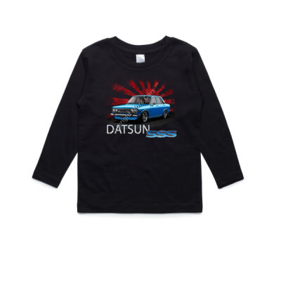 Datsun 1600 - Rising Sun - Blue - AS Colour Kids Longsleeve Tee Thumbnail