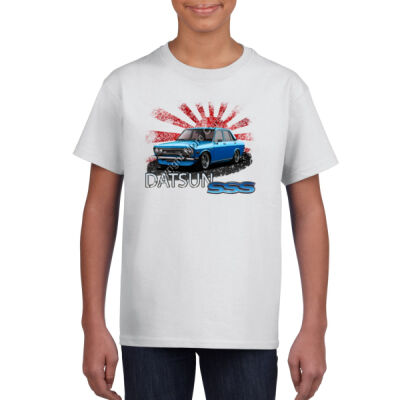 Datsun 1600 - Rising Sun - Blue - Gildan Youth Unisex T Shirt Thumbnail