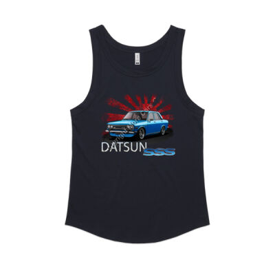 Datsun 1600 - Rising Sun - Blue - Women's Sunday Singlet Thumbnail