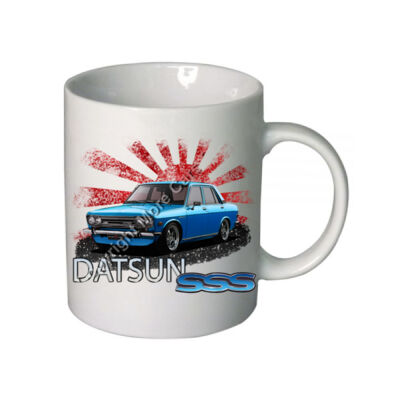Datsun 1600 - Rising Sun - Blue - Boutique Ceramic Mug Thumbnail