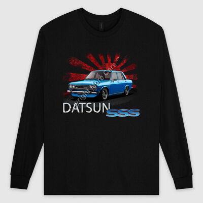 Datsun 1600 - Rising Sun - Blue - Ultra Cotton Mens Longsleeve Tee Thumbnail