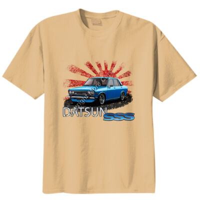Datsun 1600 - Rising Sun - Blue - Unisex Modern Fit Tee Thumbnail