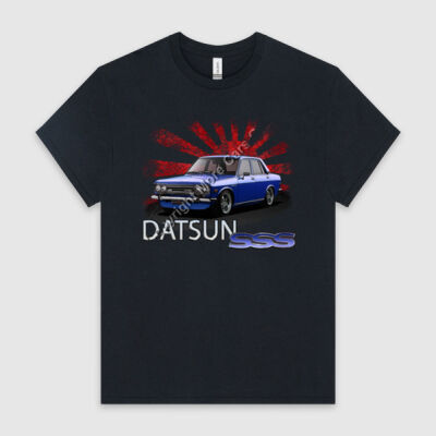 Datsun 1600 - Rising Sun - Dark Blue - HeavyCotton™ Tee Thumbnail