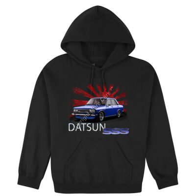 Datsun 1600 - Rising Sun - Dark Blue - Hooded Sweatshirt Thumbnail
