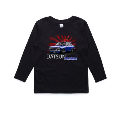 Datsun 1600 - Rising Sun - Dark Blue - AS Colour Kids Longsleeve Tee Thumbnail