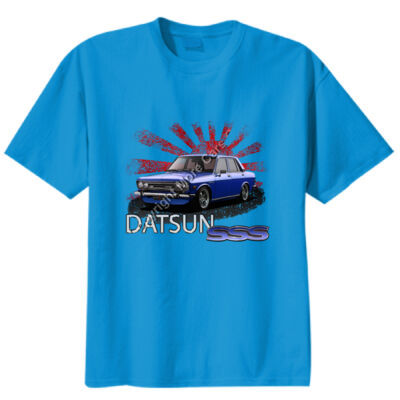 Datsun 1600 - Rising Sun - Dark Blue - Unisex Modern Fit Tee Thumbnail