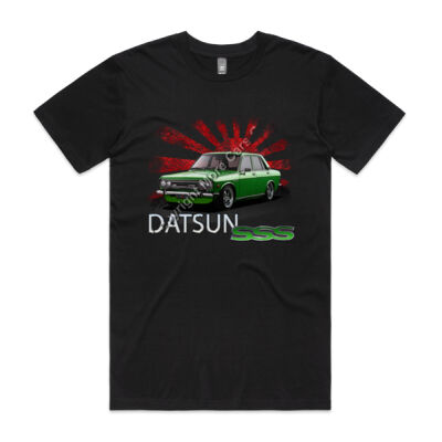 Datsun 1600 - Rising Sun - Green - Mens Staple Tee Thumbnail