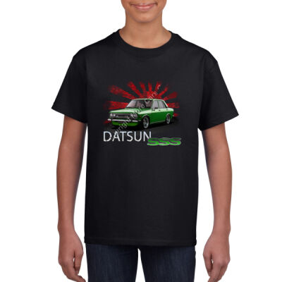 Datsun 1600 - Rising Sun - Green - Youth Crew Neck Tee (Same Day) Thumbnail