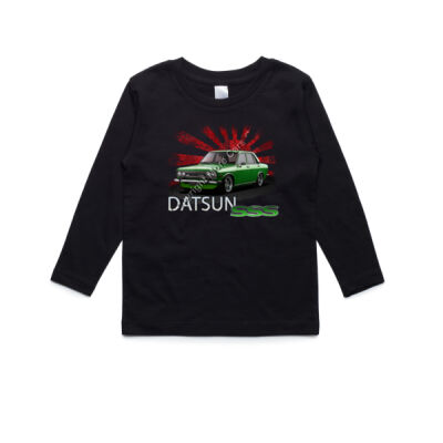 Datsun 1600 - Rising Sun - Green - AS Colour Kids Longsleeve Tee Thumbnail