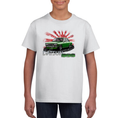 Datsun 1600 - Rising Sun - Green - Gildan Youth Unisex T Shirt Thumbnail
