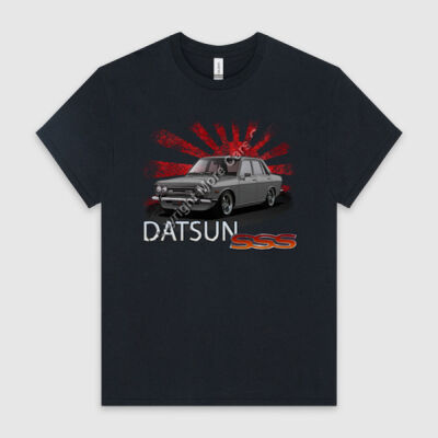 Datsun 1600 - Rising Sun - Grey - HeavyCotton™ Tee Thumbnail