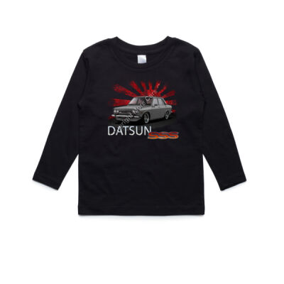 Datsun 1600 - Rising Sun - Grey - AS Colour Kids Longsleeve Tee Thumbnail
