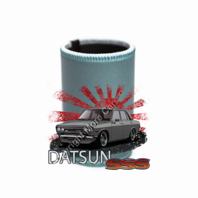 Datsun 1600 - Rising Sun - Grey - Stubby Coolers with Base Thumbnail
