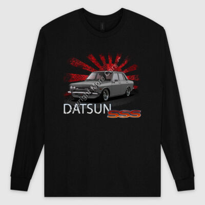Datsun 1600 - Rising Sun - Grey - Ultra Cotton Mens Longsleeve Tee Thumbnail