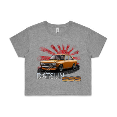 Datsun 1600 - Rising Sun - Orange - AS Colour CROP TEE - 4062 Thumbnail