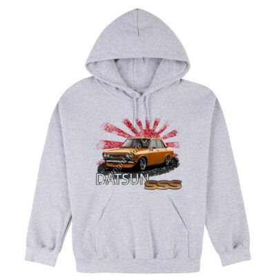 Datsun 1600 - Rising Sun - Orange - Hooded Sweatshirt Thumbnail