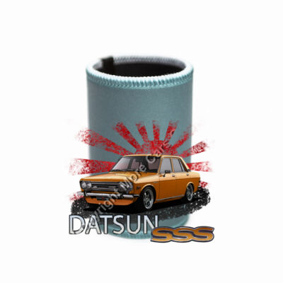Datsun 1600 - Rising Sun - Orange - Stubby Coolers with Base Thumbnail