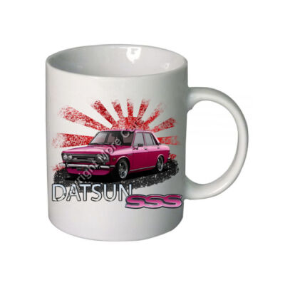 Datsun 1600 - Rising Sun - Pink - Boutique Ceramic Mug Thumbnail