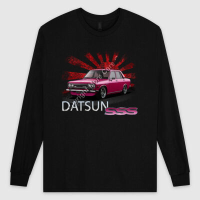 Datsun 1600 - Rising Sun - Pink - Ultra Cotton Mens Longsleeve Tee Thumbnail
