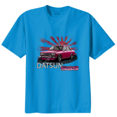 Datsun 1600 - Rising Sun - Pink - Unisex Modern Fit Tee Thumbnail